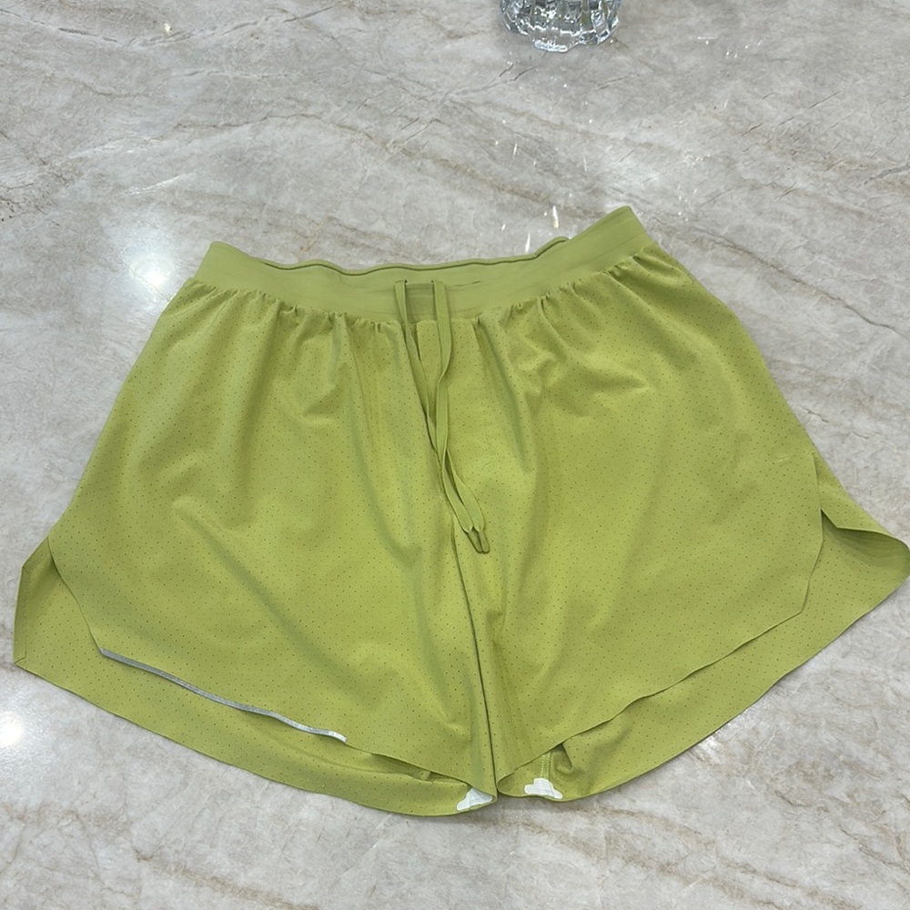 Lululemon Athletica Chartreuse Athletic Shorts